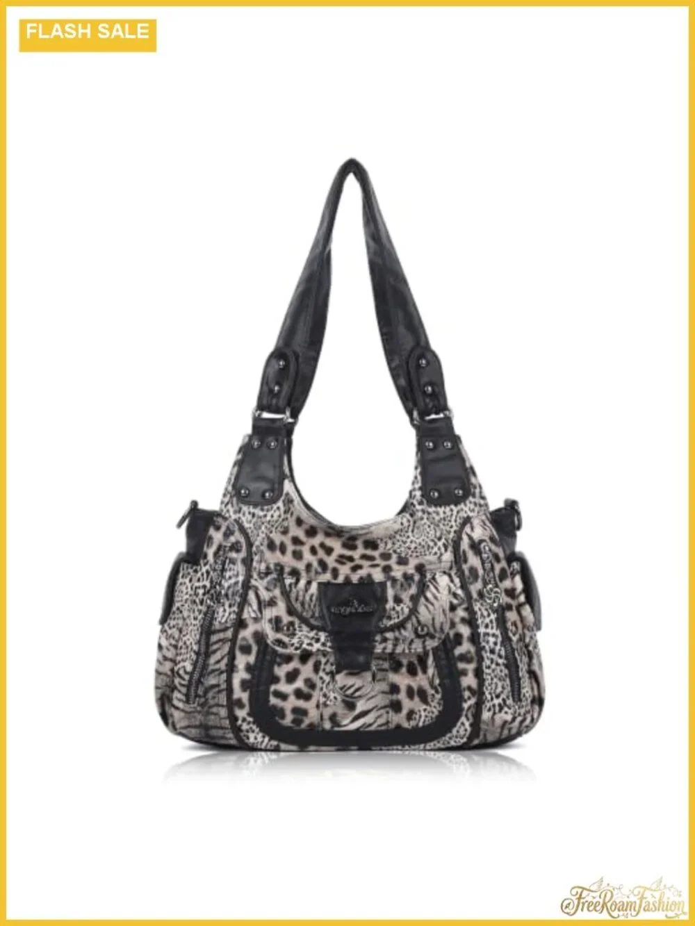 Vegan Leather Hobo Shoulder Bag with Adjustable Strap Women's Purse Tote